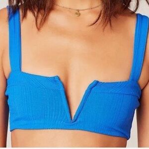 L*Space Cobalt Blue Ribbed Top